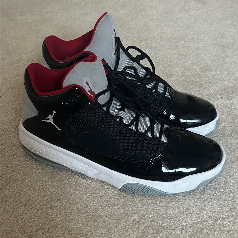 Nike Jordan Black and Red Men's Basketball Shoes